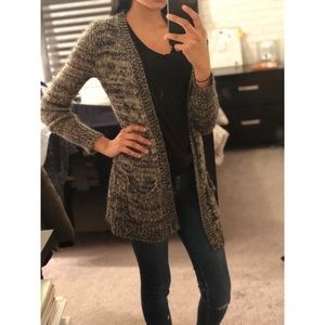 Peppered brown and tan cardigan